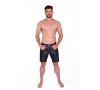 Prowler RED Black Stripe Leather Shorts - Small (28-30) Stylish & Comfortable Casual Wear