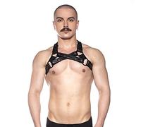 Prowler Red Cross Harness Black Large/Extra Large - UK Chest Size 40" - 48"