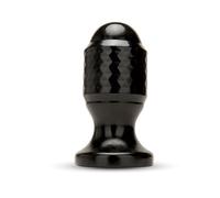 Prowler RED Diamond Large Anal Plug - Black PVC Butt Plug - Insertable Length 9cm, Largest Width 4.3cm