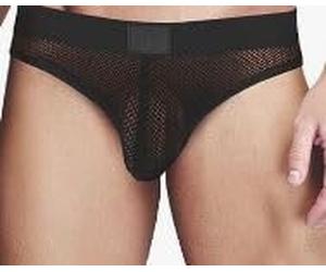 Prowler RED Fishnet Ass-less Brief S - UK Waist Size - 28" - 32" - One Count