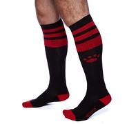 Prowler RED Football Socks, Kinky Bedroom Dress Up, One Size (Black/Red)