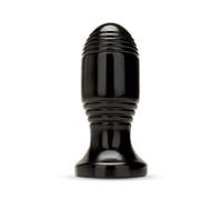 Prowler RED Large Ribbed Plug - Textured Anal Plug for Enhanced Stimulation | 10cm Insertable Length, 4.8cm Width | Body-Safe Tapered Design for Intense, Pleasure-Filled Anal Play