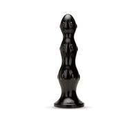 Prowler RED Large Triple Anal Plug for Deep Penetration and Gradual Stretching - Black PVC Butt Plug - 9.5 Inches in Length, 8.6 Inches Insertable Length, Widest Girth 7 Inches Circumference