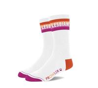 Prowler RED Lesbian Socks - UK Size 6-11 | Bold Pride Statement Socks for Women & LGBTQ+ Style | Comfortable Cotton Blend Everyday Wear