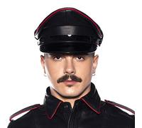 Prowler RED Military Cap Black/Red 57cm RED Range of Leather