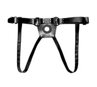 Prowler RED - Our Leather Dong Harness (Medium)
