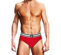 Prowler - Red Pants, Featuring Black & White Waistband With the Paw Logo - Pants, Size L 32"-34" Waist