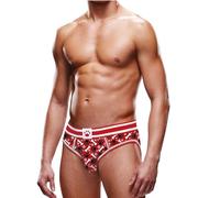 Prowler Red Paw Brief Red & White, S