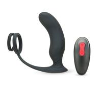 Prowler RED Prostate Plus Silicone Remote Control Anal Vibrator Cock Ring