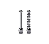 Prowler RED Shower Heads 2-Pack - Anal Cleansing Nozzle Set for Intimate Hygiene | 2 Unique Textured Attachments for The Prowler RED Shower System, Smooth & Rippled Tips, Body-Safe Silicone