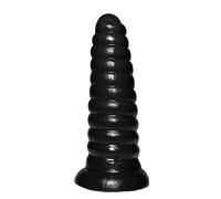 Prowler Red XL Silly Corn Anal Dildo in Black - Made from PVC - 8" Insertable Length - 8" Circumference at Base - Extreme Anal Play