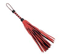 Prowler RED The 33" Black & Red Flogger - Elegant Design for Sensual Spanking & Impact Play