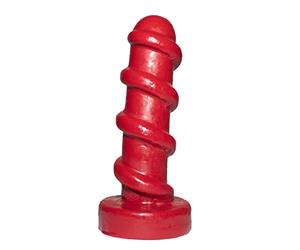 Prowler RED The Carousel Anal Plug - Red XL 10-Inch Butt Plug with Spiral Ridges | Extra Large Body-Safe Advanced Anal Toy