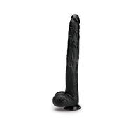 Prowler RED The Destroyer 15-Inch Extra-Large Realistic Dildo - Soft Flexible PVC Dong with Flared Base & Balls | Massive Length, Deep Anal or Vaginal Pleasure, Body-Safe & Waterproof