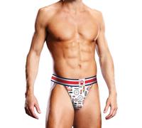 Prowler Soho London Scene Jockstrap White Red, L