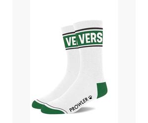 Prowler Vers Socks Medium Ribbed Calf Support Crew Length Contrast Heel Toe