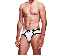 Prowler White & Black Brief, Super Comfy With Elasticated Waist Band (X-Large 34"-36")