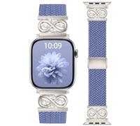 Proworthy Magnetic Clasp Bands Compatible for Apple Watch Series 10 Band 46mm 44mm 45mm 49mm,Soft Breathable Nylon Braided Stretchy Infinity Loops Strap for iWatch Series 11 9 8 7 6 5 4 3 2 1 SE Ultra