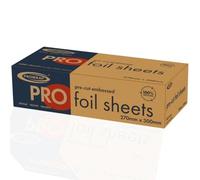 PROWRAP, Pre-Cut Individual Foil Sheets, 230mm x 270mm, Pre-Embossed Foil Dispenser, Fully Recyclable Dispensers & Tin Foil for Catering (1 Pack, 270mm x 300mm)