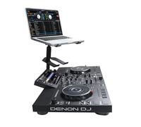 ProX Live Performance Gear Adjustable Laptop Stand for DJ s, Professional Notebook Computer Holder, Height Adjustable, Black Pioneer, Denon, Numark, Native, Rane, Hercules