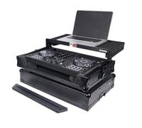 ProX X-DDJFLX4LTBL ATA Flight Road Case For Pioneer DDJ-FLX4 DDJ-SB3 DDJ-400 DJ Controller with Laptop Shelf - Black Finish