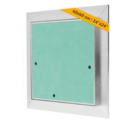 Proxinova 60x60 cm Plasterboard Access Panel - Inspection Hatch with Aluminium Frame Tile Access Panel, Fuse Box Cover, Ceiling Panels & Loft Hatch with Removable Door