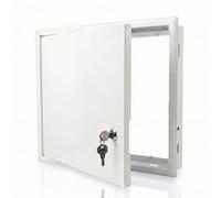 Proxinova Access Panel 400x600 Metal Inspection Hatch with Key Lock, White Steel Wall Ceiling Access Door for Plasterboard, Fuse Box Cover, Meter Cabinet, Pipe Wire Service Hatch Flush Fit