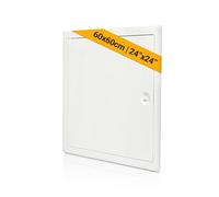 Proxinova Metal Access Panel 600x600 mm for Outdoor and Indoor, Steel Access Panel for Inspection Hatch, Fuse Box Cover Cabinet, Wall and Ceiling, Conceals Wires, Meters, Pipes, Fits Flush to Surfaces