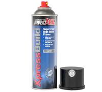 PROXL Xpress High Build Primer Aerosol Spray, Grey - 500 ml | Fast-Drying, High Film Thickness | Strong Adhesion to Metal Substrates | Smooth, Non-Porous Finish Ideal For Topcoat | Dual Nozzle System