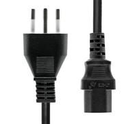 ProXtend PC-LC13-003 Power Cord - Italy Type L to C13 3m Black H05VV-F
