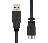 ProXtend USB-A 3.2 Gen 1 to Micro B Cable, Black 1m