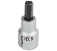 PROXXON 1/2" Drive Hex Bit - 8mm x 55mm