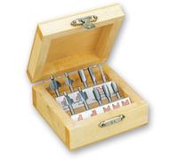 Proxxon 10 Piece Wood Router Bit Set