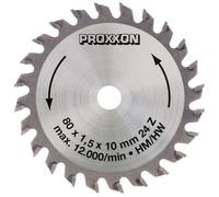 Proxxon 28 734 - Circular Saw Blade Tungsten Carbide Ø80 mm 24T