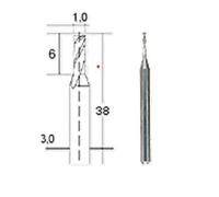 PROXXON Tungsten Carbide Milling Bit Straight - 1.0mm
