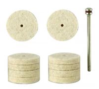 Proxxon 28798 Felt polishing Wheels, 10 pcs., 7/8" x 5/32"
