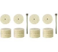 Proxxon 28798 Felt polishing Wheels, 10 pcs., 7/8" x 5/32" (Pack of 2)