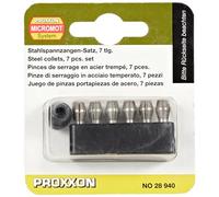 PROXXON 28940 Set of MICROMOT Steel Collets, 6-Piece