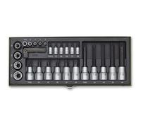 Proxxon 29 Piece Tx Socket & Tx Socket Bit Set (1/4" & 1/2")