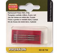 PROXXON 3 Piece Tungsten Carbide Milling Bit Set 28752 From RDGTools
