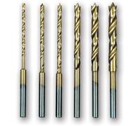 Proxxon 6 Piece Titanium Coated HSS Twist Drill Set
