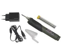 Proxxon Cordless Electronic Solder EL/A (Soldering Point Lighting, Battery 3.6V/2.0Ah, Temperature 300 °C, Including Protective Cover, Soldering tin and Charger) 28142