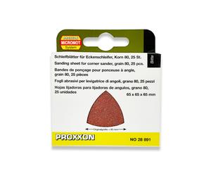 PROXXON Delta Multitool Sanding Pads For OZI/E 80, 150 Or 240 Grit Pack Of 25