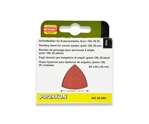 PROXXON Delta Multitool Sanding Pads For OZI/E 80, 150 Or 240 Grit Pack Of 25