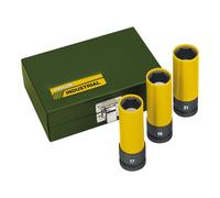 Proxxon Impact 23938 Wheel Nut Set 1/2 Inch 17/19 / 21 mm Pack of 3