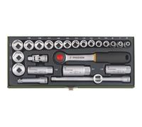 Proxxon Industrial 23110 Compact Set - 3/8'' Ratchet 6 - 24mm Sockets - 24 Piece