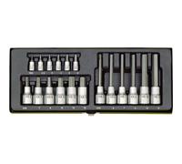 Proxxon Industrial Special Set For Socket Screws (1/4" & 1/2") - 18 Piece