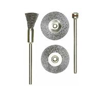 Proxxon Steel Wire Cone Brushes (2pcs)