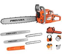 PROYAMA 62cc 2 Cycle 22" 18" Petrol Chainsaw Cordless Chainsaw for Cutting Tree Wood