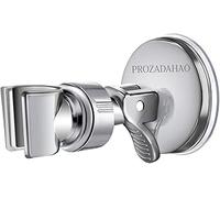 PROZADAHAO Adjustable Shower Head Holder, Bathroom Suction Cup Handheld Shower Head Bracket, Removable Handheld Showerhead & Wall Mounted Suction Bracket (Silver)